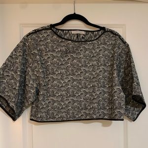 Zara Wide Sleeve Crop Top